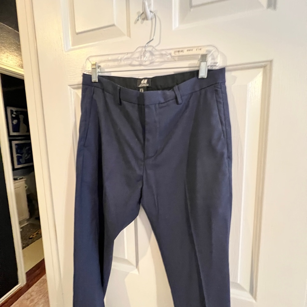 HM flat front skinny dress pants